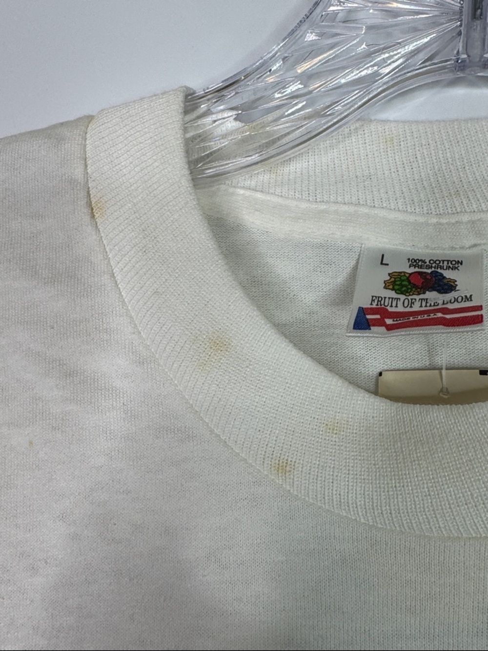Vintage FOTL Duke University Blue Devils 1991 Deadstock Tshirt Size Large - Picture 3 of 11